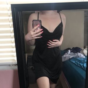 strappy 90s slip dress